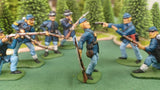 ACW SET 37 AMERICAN CIVIL WAR UNION INFANTRY 54MM 1/32 PAINTED MINIATURES