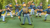 ACW SET 38 AMERICAN CIVIL WAR UNION INFANTRY 54MM 1/32 PAINTED MINIATURES - CP@