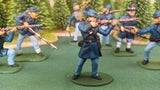 ACW SET 38 AMERICAN CIVIL WAR UNION INFANTRY 54MM 1/32 PAINTED MINIATURES - CP@