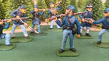 ACW SET 38 AMERICAN CIVIL WAR UNION INFANTRY 54MM 1/32 PAINTED MINIATURES - CP@