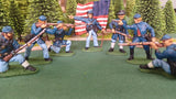ACW SET 39 AMERICAN CIVIL WAR UNION INFANTRY 54MM 1/32 PAINTED MINIATURES - CP@