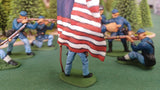 ACW SET 39 AMERICAN CIVIL WAR UNION INFANTRY 54MM 1/32 PAINTED MINIATURES - CP@