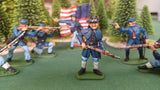 ACW SET 39 AMERICAN CIVIL WAR UNION INFANTRY 54MM 1/32 PAINTED MINIATURES - CP@
