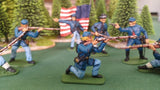 ACW SET 39 AMERICAN CIVIL WAR UNION INFANTRY 54MM 1/32 PAINTED MINIATURES - CP@