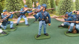 ACW SET 40 AMERICAN CIVIL WAR UNION INFANTRY 54MM 1/32 PAINTED MINIATURES - CP@