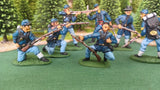 ACW SET 41 AMERICAN CIVIL WAR UNION INFANTRY 54MM 1/32 PAINTED MINIATURES - CP@