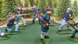 ACW SET 41 AMERICAN CIVIL WAR UNION INFANTRY 54MM 1/32 PAINTED MINIATURES - CP@