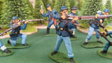 ACW SET 41 AMERICAN CIVIL WAR UNION INFANTRY 54MM 1/32 PAINTED MINIATURES - CP@