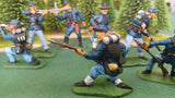 ACW SET 41 AMERICAN CIVIL WAR UNION INFANTRY 54MM 1/32 PAINTED MINIATURES - CP@