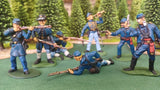 ACW SET 42 AMERICAN CIVIL WAR UNION INFANTRY 54MM 1/32 PAINTED MINIATURES - CP@