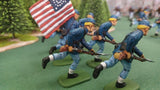 ACW SET 43 AMERICAN CIVIL WAR UNION INFANTRY 54MM 1/32 PAINTED MINIATURES