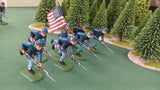 ACW SET 43 AMERICAN CIVIL WAR UNION INFANTRY 54MM 1/32 PAINTED MINIATURES