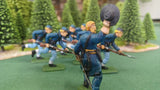 ACW SET 45 AMERICAN CIVIL WAR UNION INFANTRY 54MM 1/32 PAINTED MINIATURES - CP@