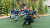 ACW SET 45 AMERICAN CIVIL WAR UNION INFANTRY 54MM 1/32 PAINTED MINIATURES - CP@