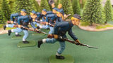 ACW SET 45 AMERICAN CIVIL WAR UNION INFANTRY 54MM 1/32 PAINTED MINIATURES - CP@