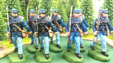 ACW 47 AMERICAN CIVIL WAR UNION INFANTRY 54MM 1/32 PAINTED MINIATURES - CP@