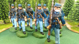 ACW SET 48 AMERICAN CIVIL WAR UNION INFANTRY 54MM 1/32 PAINTED MINIATURES - CP@