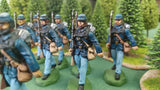 ACW SET 49 AMERICAN CIVIL WAR UNION INFANTRY 54MM 1/32 PAINTED MINIATURES - CP@