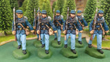 ACW SET 49 AMERICAN CIVIL WAR UNION INFANTRY 54MM 1/32 PAINTED MINIATURES - CP@