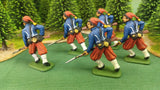 ACW SET 51 AMERICAN CIVIL WAR ZOUAVES 54 MM 1/32 PAINTED MINIATURES