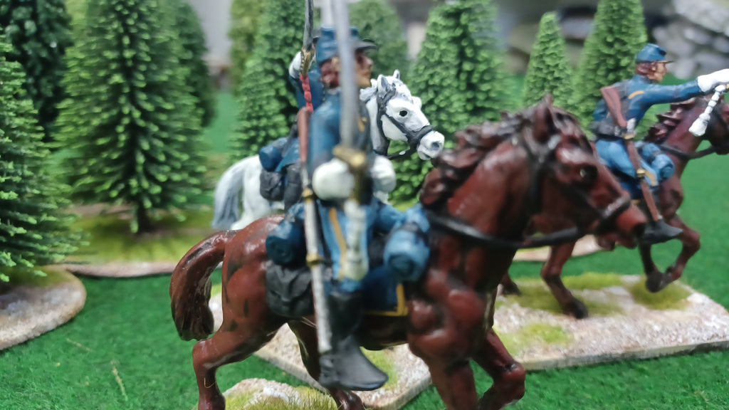 ACW SET 70 AMERICAN CIVIL WAR UNION CAVALRY 54MM 1/32