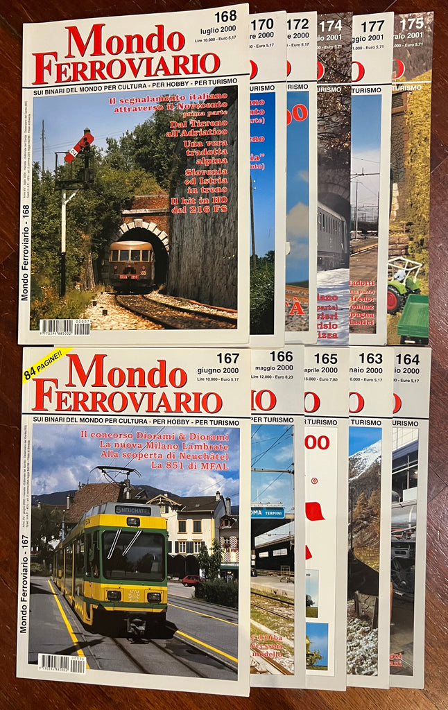 Mondo Ferroviario - Rivista - 21 numeri - Anni 1999/2001