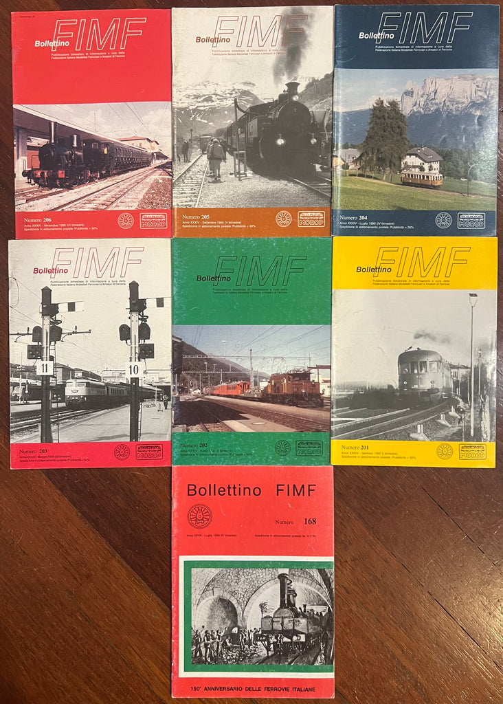 Bollettino treni FIMF x 14 numeri - 1989/1997