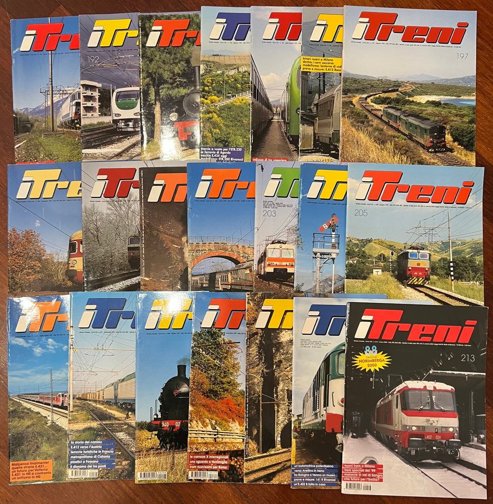 Rivista I Treni - 21 numeri - Dal 1998 al 2000 - Edizioni ETR