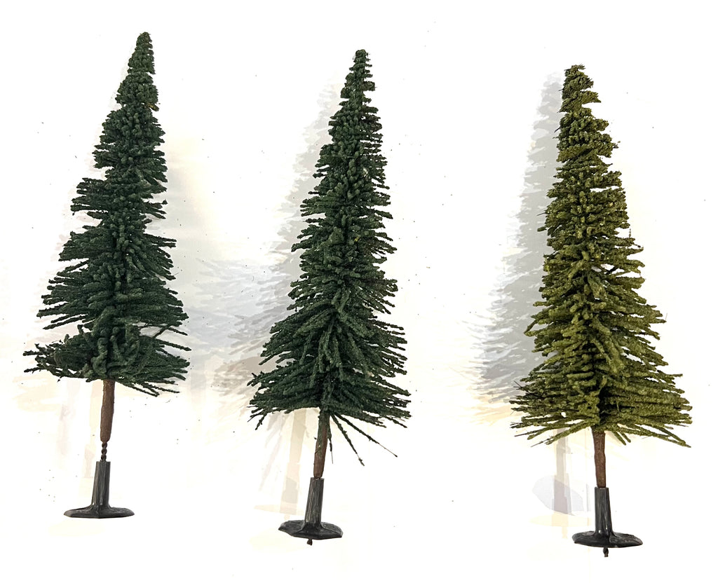 Fir Trees green - 175mm x 3 with bases - K&M
