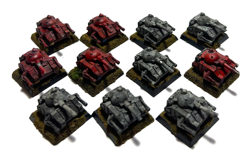Ork Predator Tank x 11 (painted) - 6mm - Epic - PAINTED