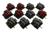 Ork Predator Tank x 11 (painted) - 6mm - Epic - PAINTED