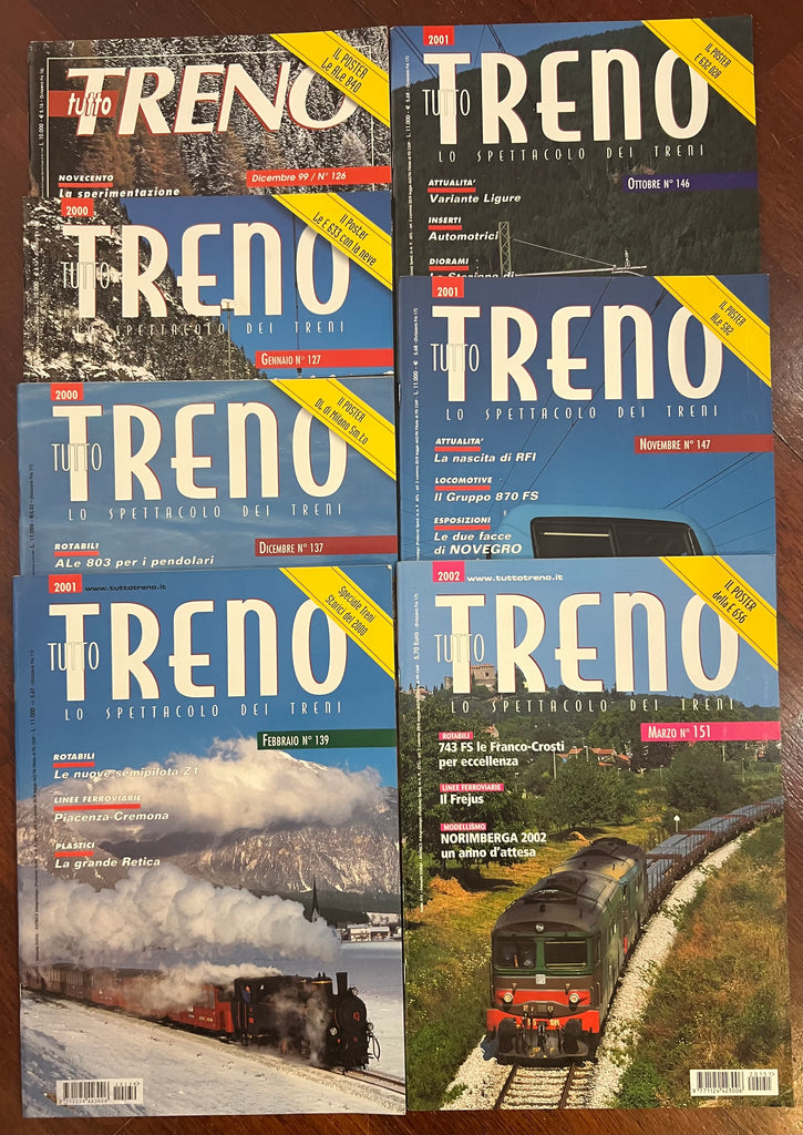 Tutto Treno - 7 numeri - Dal 1999 al 2002 - Duegi Editrice