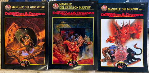 Advanced Dungeons & Dragons - Manuali x 3 - Edizione Italiana