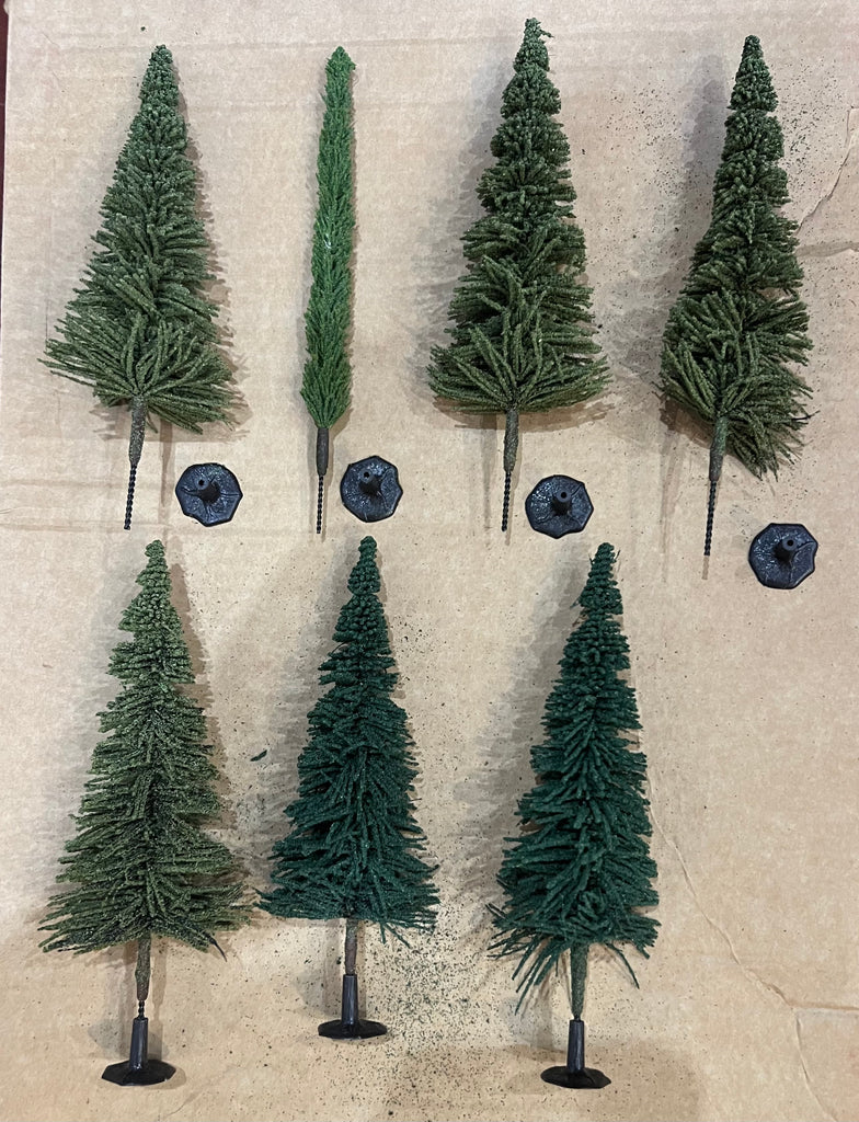 Trees Mixed colours Pines & Poplars x 7 (175mm) - K&M - DX175