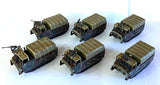 Tracked Cargo Carrier M548 CAMO x 6 Tanks - 1:87 - Roco - HO515 - PAINTED