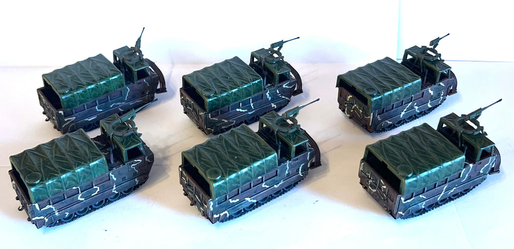 Tracked Cargo Carrier M548 x 6 Tanks - 1:87 - Roco - HO515 - PAINTED
