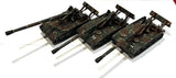 Tank Artilley M110 A2 SF Nato Camo x 3 Tanks - 1:87 - Roco - HO388 - PAINTED