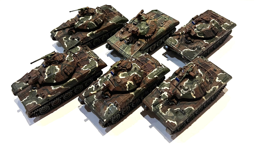 Sheridan Spahpanzer M551 x 6 Tanks - 1:87 - Roco - HO254 - PAINTED