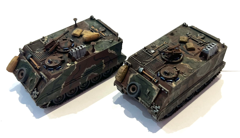 M113 Tank x 2 USA Nato Camo - 1:100 - Roskopf - PAINTED