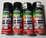 Matte black x 4 - Teknica - RAL9005 - Paint acrylic