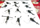 Bell UH-1 Iroquois in Vietnam x12 - 10mm -  With magnetic bracket - PAINTED