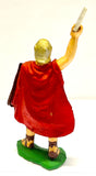 Roman soldier with gladium up - - 70mm - Xiloplasto - Vintage - PAINTED - CP@