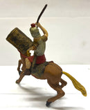 Roman Cavalry with spear - 70mm - Xiloplasto - Vintage - PAINTED - @