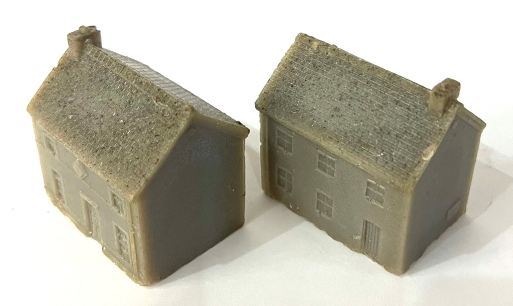 Houses Western European x 2 - 15mm - Scenery Wargame