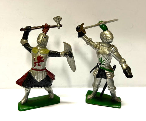 Medieval Knights x 2 - 1:35 -  Toys - Vintage