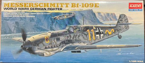 Messerschmitt Bf-109E World WarII German Fighter - 1:72 - Academy - 2133