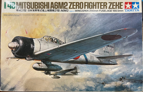 Mitsubishi A6M2 Zero Fighter (Zeke) - 1:48 - Tamiya - 61016