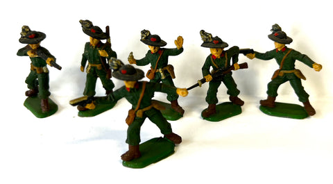 Bersaglieri italiani x 6 - 1:32 - CO.MA. - Vintage - PAINTED - CP@