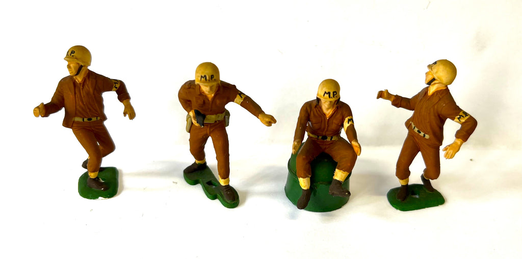 US Militar Police x 4 - 1:32 - Vintage - PAINTED