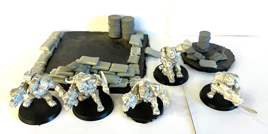 Ogryn x 5 - 28mm - Warhammer 40.000 - Games Workshop - USED